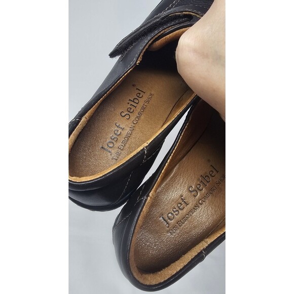Josef Seibel Monk Strap Loafers Womens 37 US 6 Brown Square Toe 2" Block Heel - Picture 5 of 15